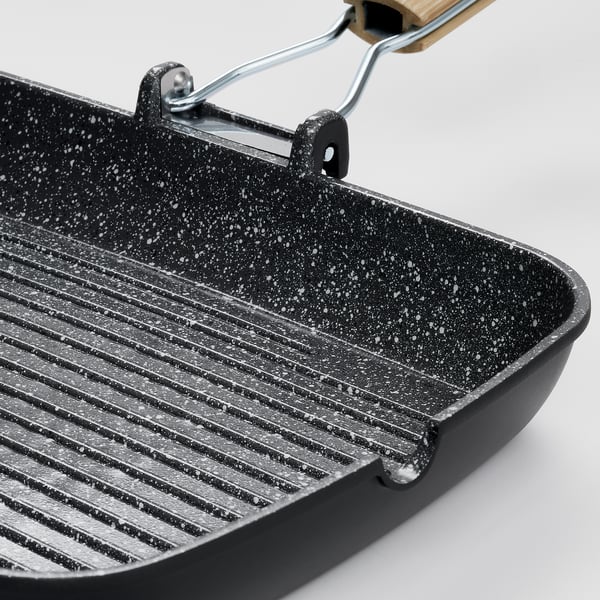 HUSKNUT grill pan, non-stick coating black, 36x26 cm
