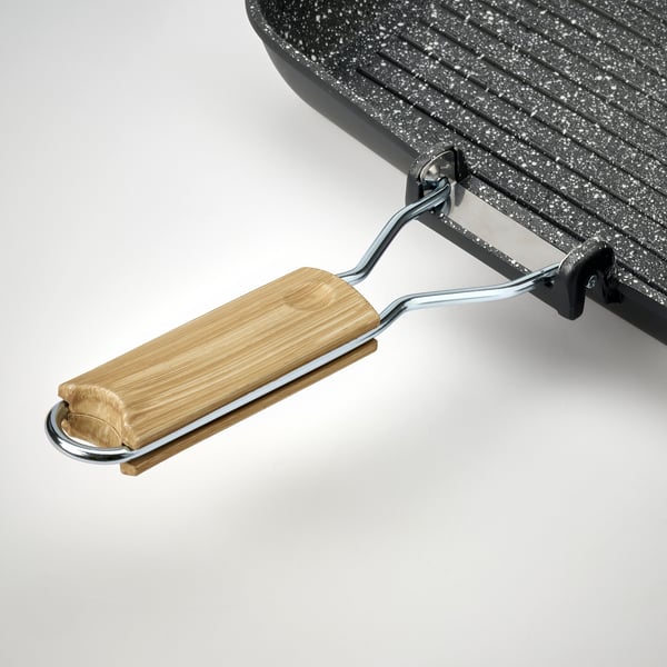 HUSKNUT grill pan, non-stick coating black, 36x26 cm