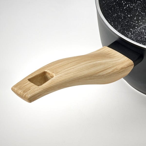 Ikea HUSKNUT - Casserole, non-stick coating black,1.8 l
