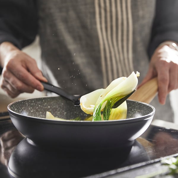HUSKNUT - Frying pan, non-stick coating black,24 cm