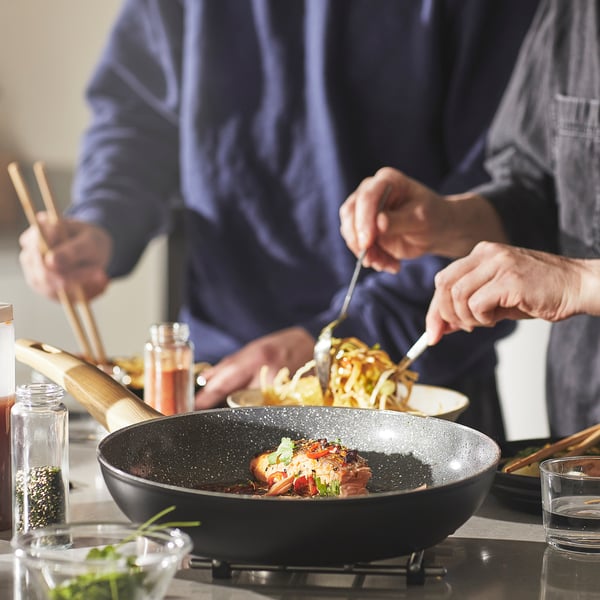 HUSKNUT frying pan, non-stick coating black, 28 cm