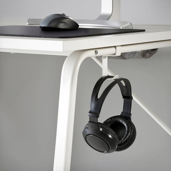 HUVUDSPELARE gaming desk, beige, 140x80 cm