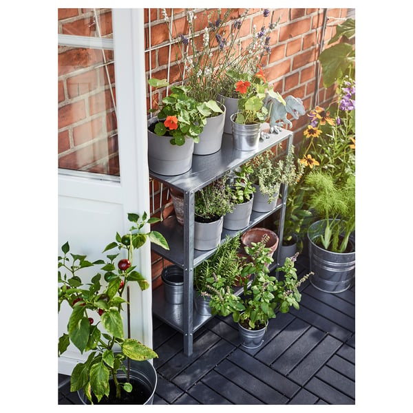 HYLLIS shelving unit, in/outdoor, 60x27x74 cm