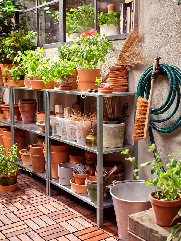 HYLLIS shelving unit, in/outdoor, 60x27x74 cm
