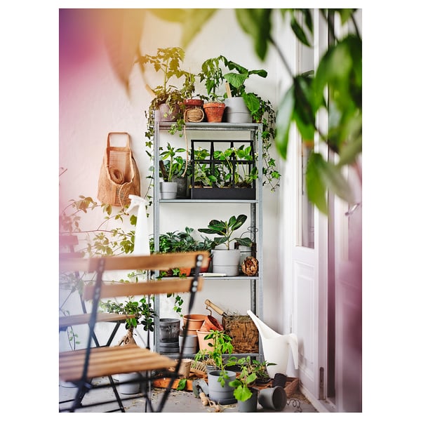 HYLLIS shelving unit, in/outdoor, 60x27x140 cm