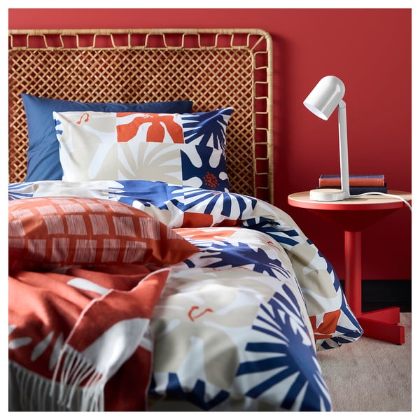HYLSNEJLIKA - HYLSNEJLIKA Duvet cover and pillowcase, multicolour, 150x200/50x80 cm