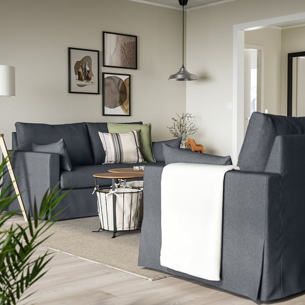 HYLTARP - 2-seater sofa, Gransel grey ,