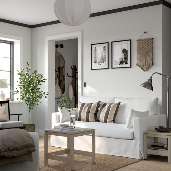 HYLTARP 2-seat sofa, Hallarp white, 182 cm