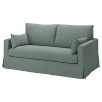HYLTARP 2-seat sofa, Hemmesta grey-green, 182 cm