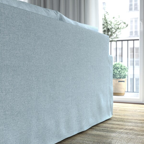 HYLTARP - 2-seater sofa, Kilanda pale blue ,