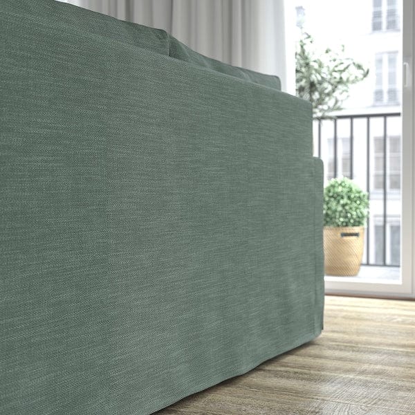 Ikea HYLTARP - 3-seater sofa/chaise-longue, right, Hemmesta gray-green