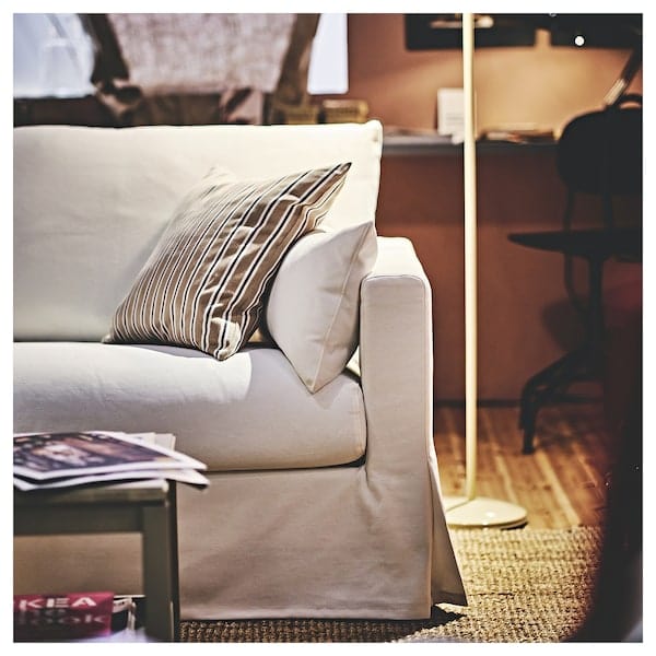 Ikea HYLTARP - 3-seater sofa/chaise-longue, left, Hallarp white ,