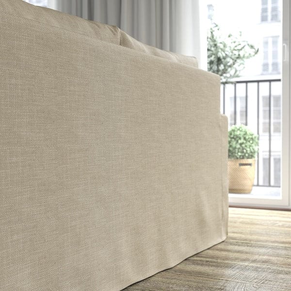Ikea HYLTARP - 3-seater sofa/chaise-longue, left, Hemmesta light beige ,