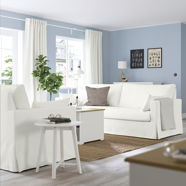 HYLTARP 3-seat sofa, Hallarp white, 232 cm