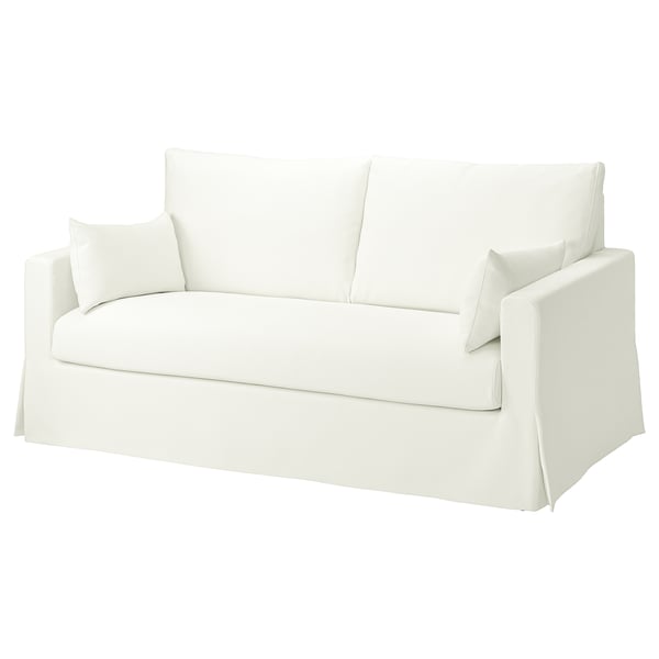 HYLTARP 2-seat sofa-bed, Hallarp white, 182 cm