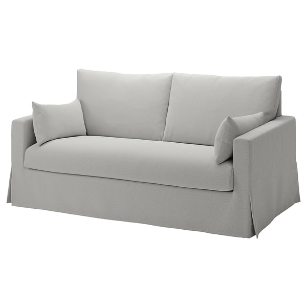 HYLTARP - 2-seater sofa bed, Tallmyra white/black ,