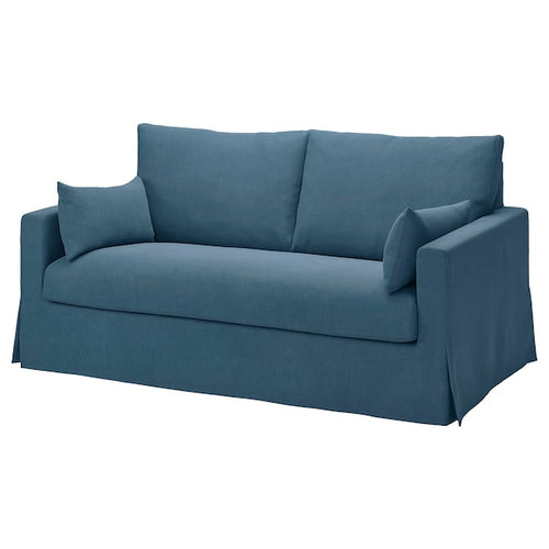 HYLTARP - 2-seater sofa bed, Tallmyra blue