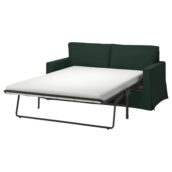 HYLTARP 2-seat sofa-bed, Tallmyra dark green, 182 cm