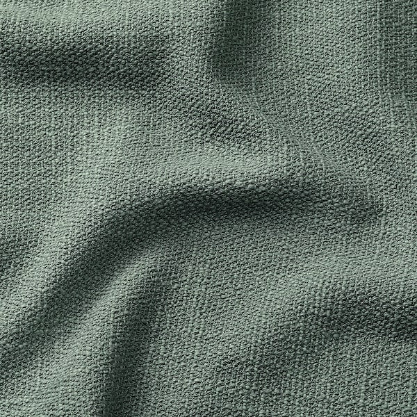 HYLTARP - Sofa cover 3 p/chaise-longue left, Hemmesta gray-green