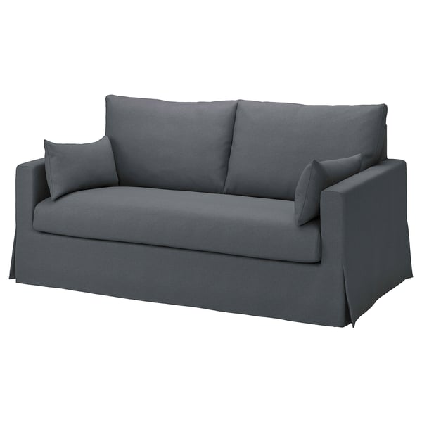 HYLTARP cover for 2-seat sofa, Gransel grey
