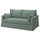 HYLTARP cover for 2-seat sofa, Hemmesta grey-green