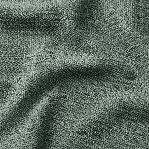 HYLTARP cover for 2-seat sofa-bed, Hemmesta grey-green