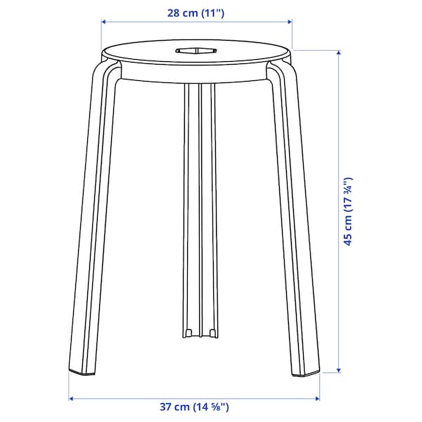 Ikea IBBARBO - Stool, beige