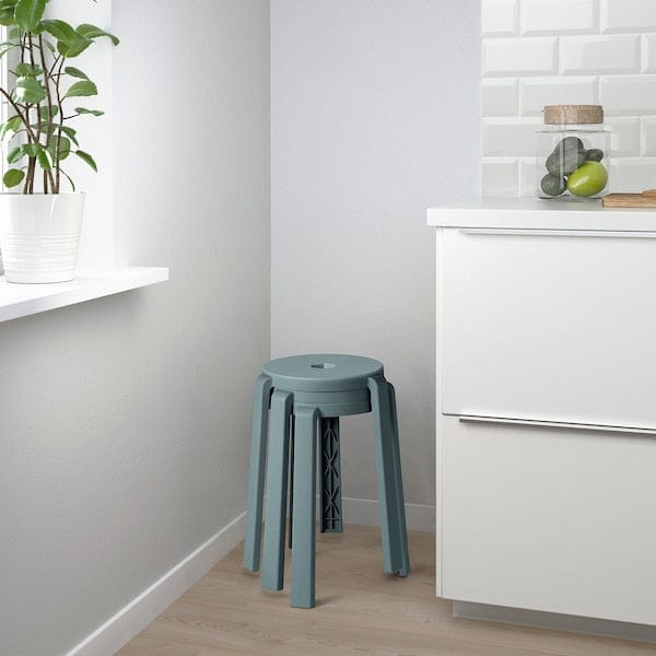 Ikea IBBARBO - Stool, turquoise