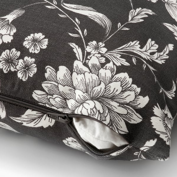 IDALINNEA cushion cover, anthracite, 50x50 cm