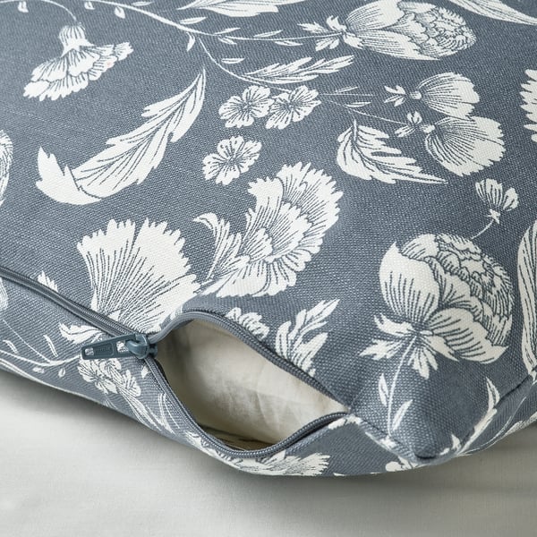 IDALINNEA cushion cover, dark grey-blue, 50x50 cm