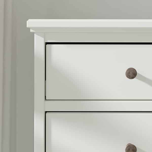 IDANÄS chest of 6 drawers, white, 84x135 cm