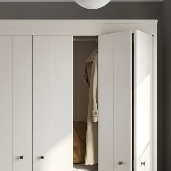 IDANÄS wardrobe combination, white, 180x59x211 cm