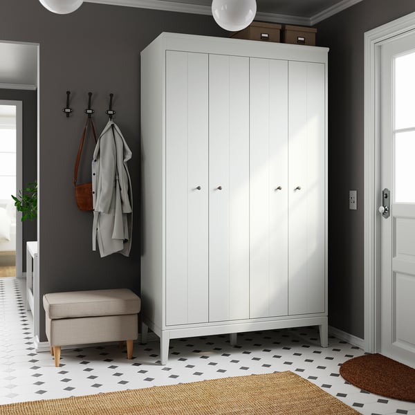IDANÄS wardrobe, white, 121x211 cm