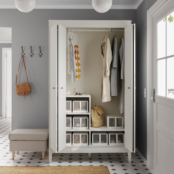 IDANÄS wardrobe, white, 121x211 cm
