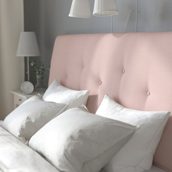 IDANÄS Upholstered storage bed Gunnared pale pink 160x200 cm , 160x200 cm