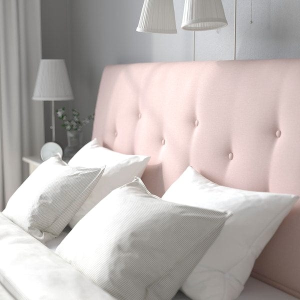 Ikea IDANÄS Upholstered storage bed Gunnared pale pink 180x200 cm , 180x200 cm