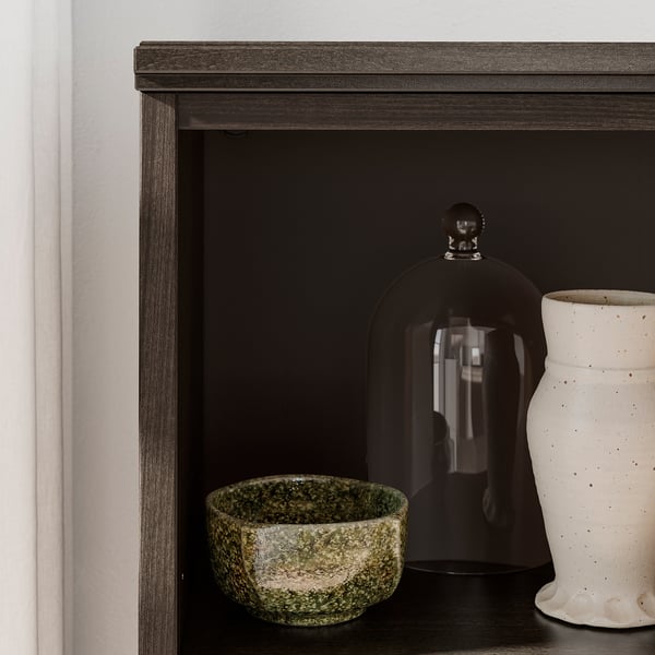 IDANÄS bookcase, dark brown stained, 81x39x211 cm