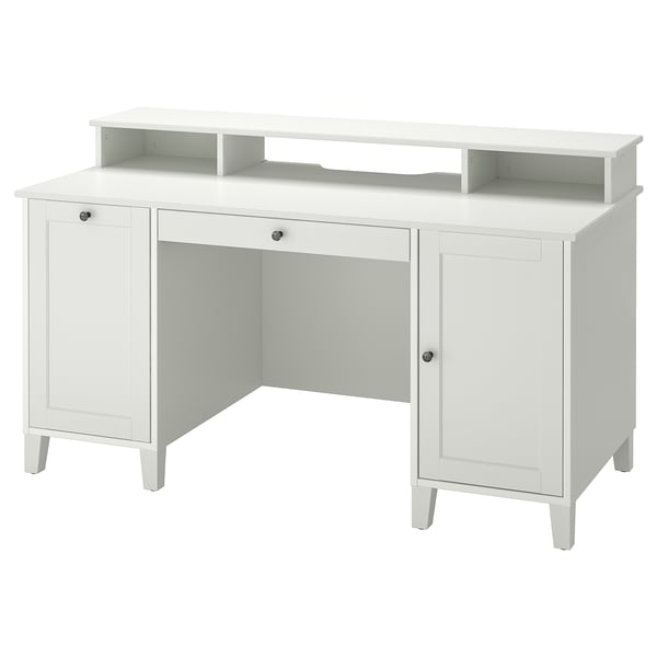 IDANÄS desk with add-on unit, white