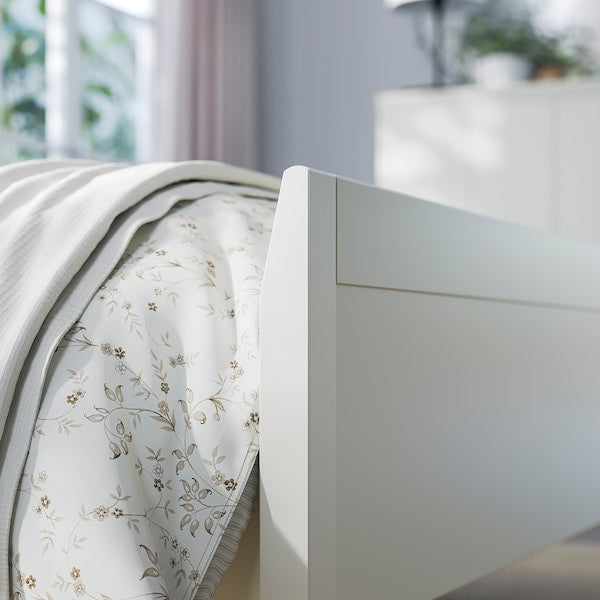 IDANÄS Bed frame, white / Lindbåden, 140x200 cm