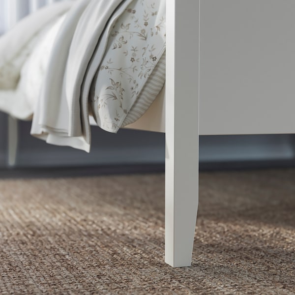 IDANÄS Bed frame, white / Lindbåden, 140x200 cm