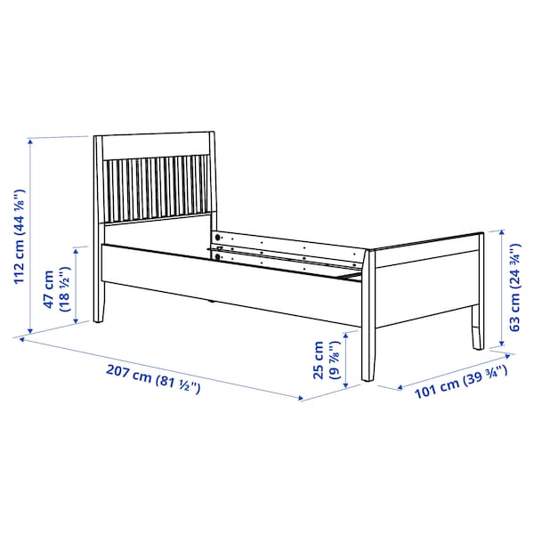 IDANÄS - Bed frame , 90x200 cm