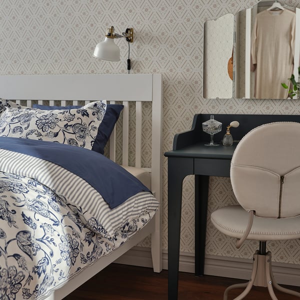 IDANÄS bed frame, white/Luröy, 180x200 cm