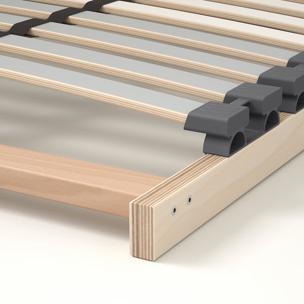 IDANÄS bed frame with storage, dark brown/Lönset, 90x200 cm