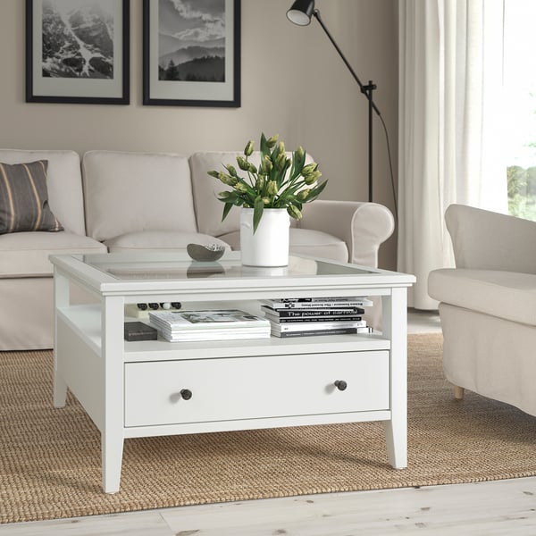 IDANÄS coffee table, white, 80x80 cm