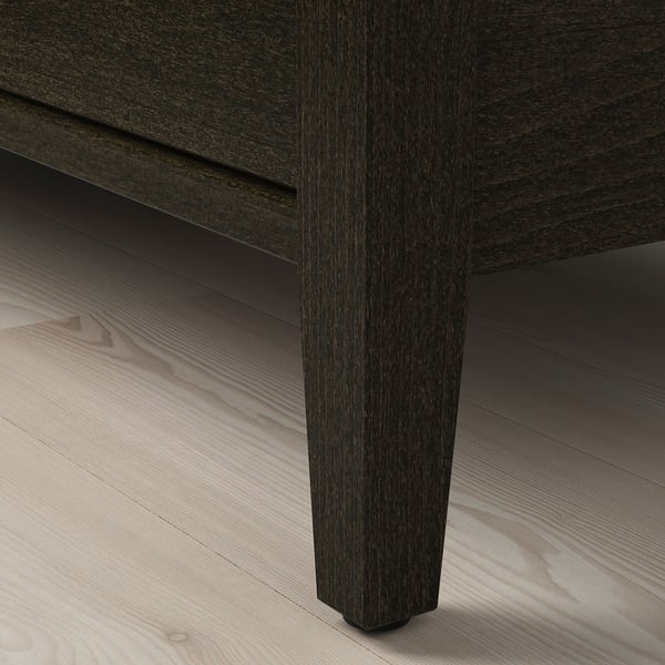 IDANÄS coffee table, dark brown stained, 107x55 cm