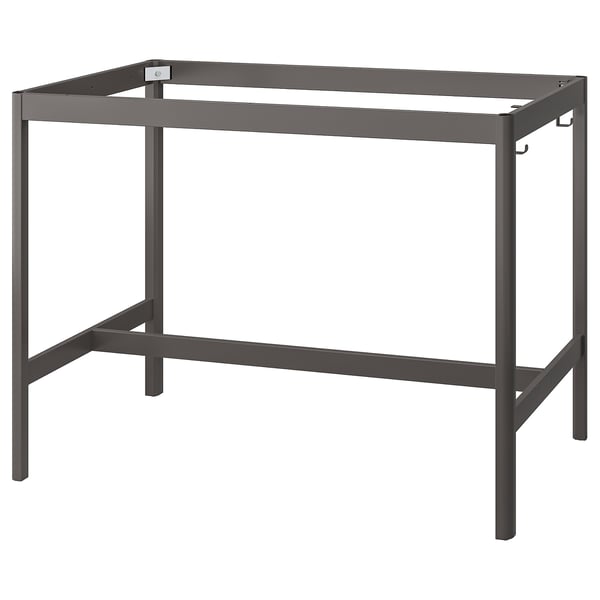 IDÅSEN underframe for table top, dark grey