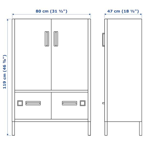 Ikea IDÅSEN Cabinet with doors and drawers , 80x47x119 cm