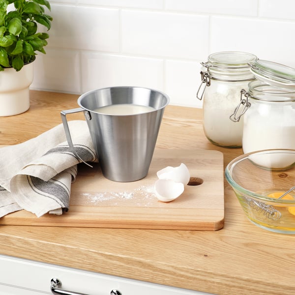 IDEALISK jug, graduated/stainless steel, 1 l