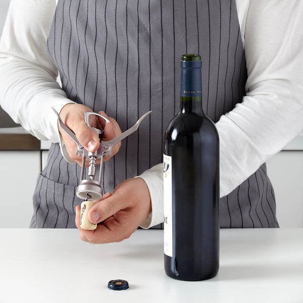 IDEALISK corkscrew, silver-colour/matt