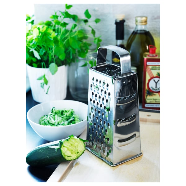 IDEALISK grater, stainless steel, 12x10 cm